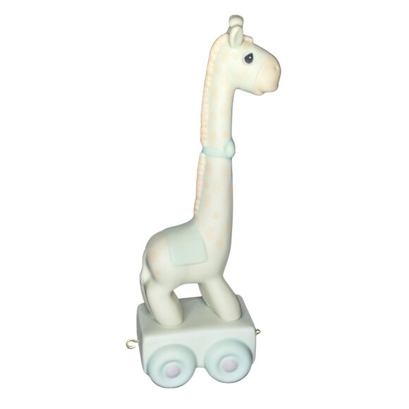 3 for $20 Precious Moments Giraffe 6th Birthday Train Car 1985 with Original Box - Picture 5 of 6